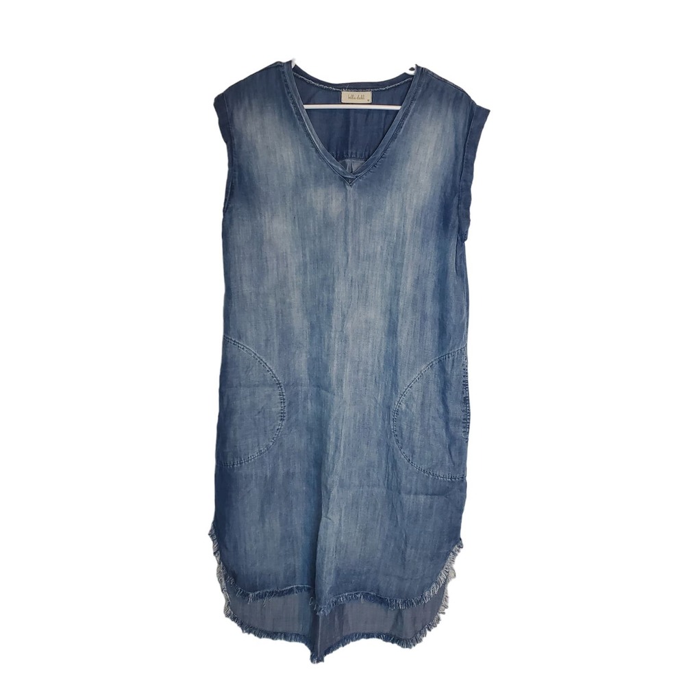 Bella Dahl Chambray Tencel Lyocell Denim Sleeveless Dress Size Medium